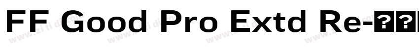 FF Good Pro Extd Re字体转换